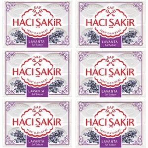 Hacı Şakir Sabun Lavanta 600 gr  x 6'Lı Set