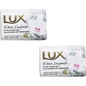 Lux  Sabun White Impress 85 gr x 2'Li Set