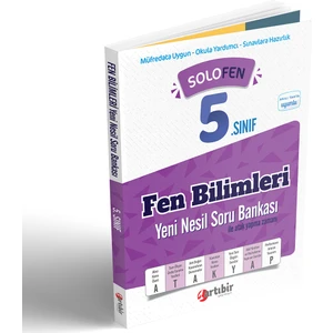 Artıbir Yayınları Solo Fen 5. Sınıf Fen Bilimleri Yeni Nesil Soru Bankası