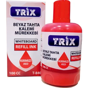 Beyaz Tahta Kalemi Mürekkebi 100 ml Kırmızı