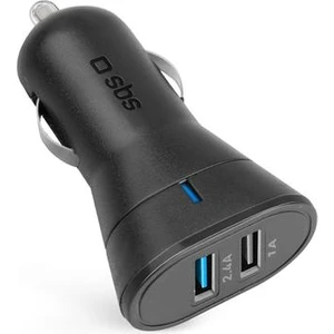 Mini Araç Şarj Cihazı 12/24V 2400 mAh 2 Usb Çıkışı Siyah TECR2USB24AFAST