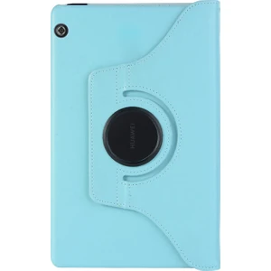 Huawei MediaPad T5 10'' Kılıf 360 Rotating Stand Deri Mavi