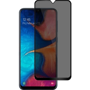 Samsung Galaxy A20 Privacy 5D Gizlilik Filtreli Cam Ekran Koruyucu Siyah