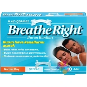 Breathe Right Burun Bandı Şeffaf Normal Boy