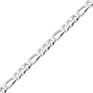 925 Gümüş 80 Mikron Figaro Zincir Kolye - 50Cm