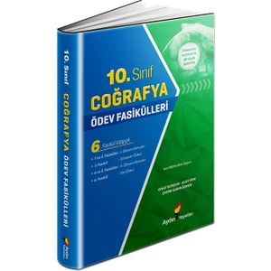 Aydın Yayınları 10. Sınıf Coğrafya Ödev Fasikülleri