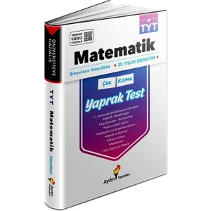 Aydın Yayınları TYT Matematik Video Çözümlü Yaprak Test
