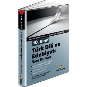 Aydın Yayınları 10. Sınıf Türk Dili ve Edebiyat Soru Bankası