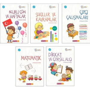 Dikkat ve Görsel Algı Etkinlik Seti 5 Kitap (5 - 6 Yaş)