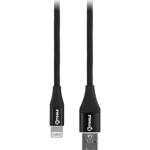 Ktools Spring Lightning 2.4A Data Kablosu Hızlı Şarj 1 mt Siyah