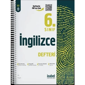6. Sınıf İngilizce Ders Defteri - Ortaokul - İsabet Yayınları