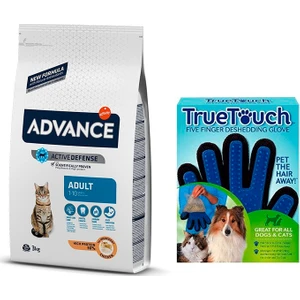 Yetişkin Adult Tavuklu Chicken 3 kg Kedi Maması + Bobo Touch Kedi Tüy Toplama Eldiveni