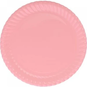 Pembe Karton Tabak 23 cm 8'li