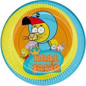 Kral Şakir Action Karton Tabak 23 cm 8'li