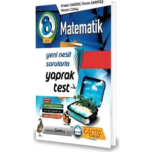 Çanta Yayınları 8.Sınıf Matematik Yaprak Test-2020 Ahmet Sağdıç - Sinan Sarıtaş