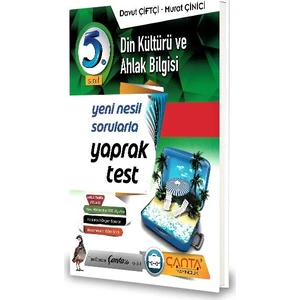Çanta Yayınları 5.Sınıf Din Kültürü Yaprak Test-2020 Davut Çiftçi - Murat Çinici