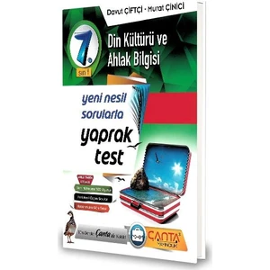 Çanta Yayınları 7.Sınıf Din Kültürü Yaprak Test-2020 Davut Çiftçi - Murat Çinici
