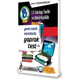 Çanta Yayınları 8.Sınıf İnkilap Tarihi Yaprak Test-2020 Metin Özdamarlar