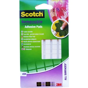 Tekrar Kullanılabilen Şeffaf Kare Yapıştırıcı 24MM x 24MM 18'li