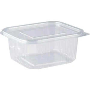 Plastik Sızdırmaz Gıda Kabı Düz Kapak 500 gr - 100 Adet