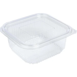 Plastik Sızdırmaz Gıda Kabı Düz Kapak 250 gr - 100 Adet