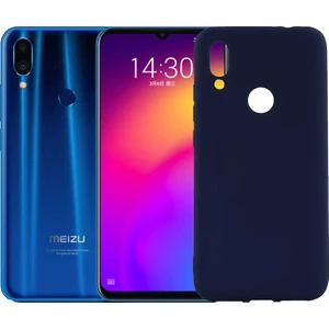 Case 4U Meizu Note 9 Kılıf Klasik Mat Renkli Yumuşak Premier Silikon Lacivert