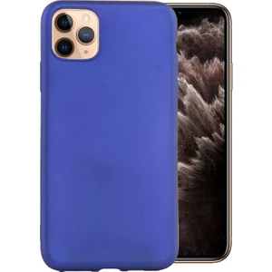 Case 4U Apple iPhone 11 Pro Max Kılıf Klasik Mat Renkli Yumuşak Premier Silikon Saks Mavi