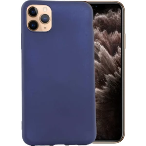 Case 4U Apple iPhone 11 Pro Max Kılıf Klasik Mat Renkli Yumuşak Premier Silikon Lacivert