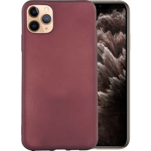 Case 4U Apple iPhone 11 Pro Max Kılıf Klasik Mat Renkli Yumuşak Premier Silikon Koyu Mor