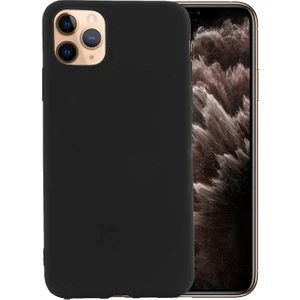 Case 4U Apple iPhone 11 Pro Kılıf Klasik Mat Renkli Yumuşak Premier Silikon Siyah