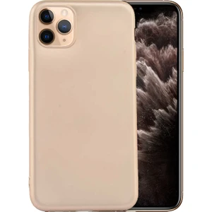 Case 4U Apple iPhone 11 Pro Kılıf Klasik Mat Renkli Yumuşak Premier Silikon Altın