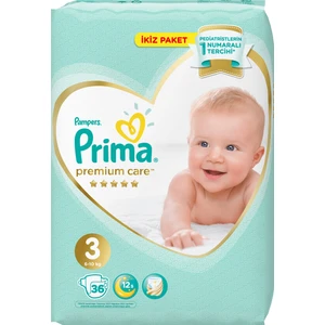 Bebek Bezi Premium Care 3 Beden 36 Adet Midi Ekonomi Paketi