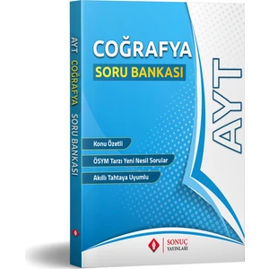 Sonuç Yayınları  AYT Coğrafya Soru Bankası