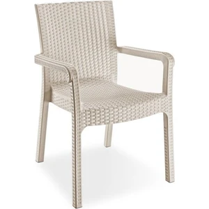 Trend Lüx Rattan Koltuk Rattan Desen Bahçe Koltuğu Balkon Bahçe Teras Sandalye Kapuçino