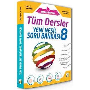Damla Yayınevi Akıllı  Tüm Dersler Yeni Nesil Soru Bankası 8. Sınıf