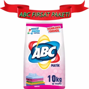 Abc Matik Renkliler Için Özel Toz Deterjan 10 kg