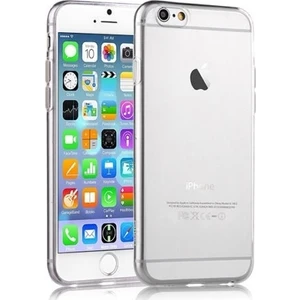Apple iPhone 6/6S İnce Hayalet Silikon Kılıf + Temperli Cam Şeffaf