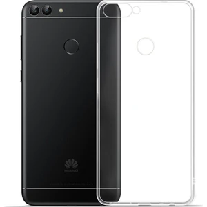 Huawei P Smart Kılıf Şeffaf Silikon Kılıf + Esnek Nano Cam Şeffaf
