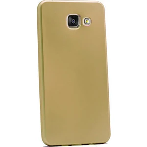 Samsung Galaxy A5 2016 Kılıf Mat Silikon Kılıf Simple Case Altın
