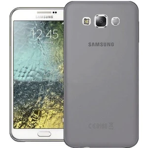 Samsung Galaxy J7 Core Kılıf Tam Koruma Silikon Kılıf + Koruyucu Cam Gri