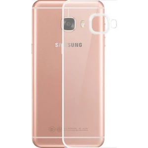 Samsung Galaxy J7 Prime İnce Şeffaf Silikon Kılıf + Koruyucu Cam Şeffaf