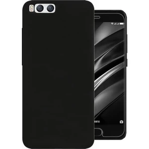 Xiaomi Mi 6 Kılıf Premier Mat Silikon Kılıf Slim Fit + Esnek Nano Cam Siyah