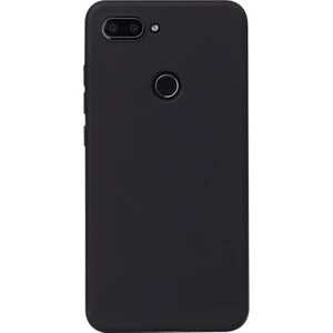Xiaomi Mi 8 Lite Kılıf Mat Esnek Silikon Kılıf + Temperli Cam Siyah