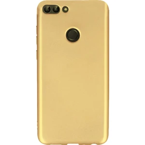 Xiaomi Mi 8 Lite Kılıf Mat Esnek Silikon Kılıf + Temperli Cam Altın
