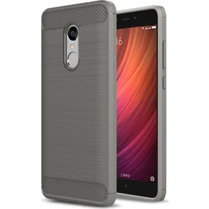 Xiaomi Redmi Note 4 4X Kılıf Rugged Armor Room Antişok Silikon Kapak Kılıf + Esnek Nano Cam Gri