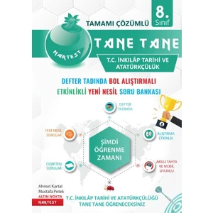 Nartest Yayınevi Nartest Yayınları Tane Tane İnkılap Tarihi ve Atatürkçülük Soru Bankası
