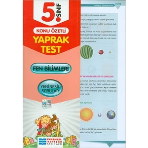 Evrensel İletişim Yayınları  5.Sınıf  Fen Bilimleri Konu Özetli Yaprak Test