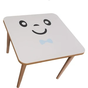 Webkapinda Ahşap Çocuk Masa Erkek Stickerlı