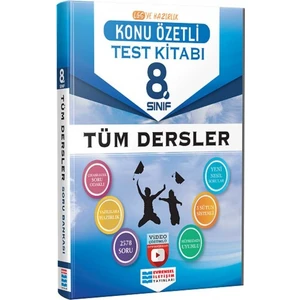 Evrensel İletişim Yayınları  8.Sınıf  Tüm Dersler Konu Özetli Video Çözümlü Test Kitabı