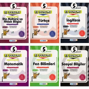 Altın Başarı Yayınları 5. Sınıf 6 Kitap 12'li Deneme Seti